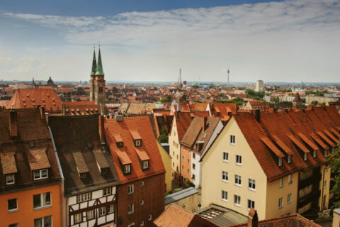 The picture shows the city of Nuremberg.