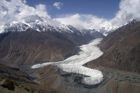 Yazghil Glacier in the Karakoram Mountains (Image: Matthias Braun)